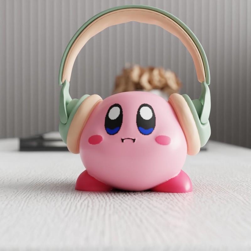 Headphone Stand Desk - MSKA Kopfhörerständer Kirby, niedliche Cartoon-Figur, kreatives