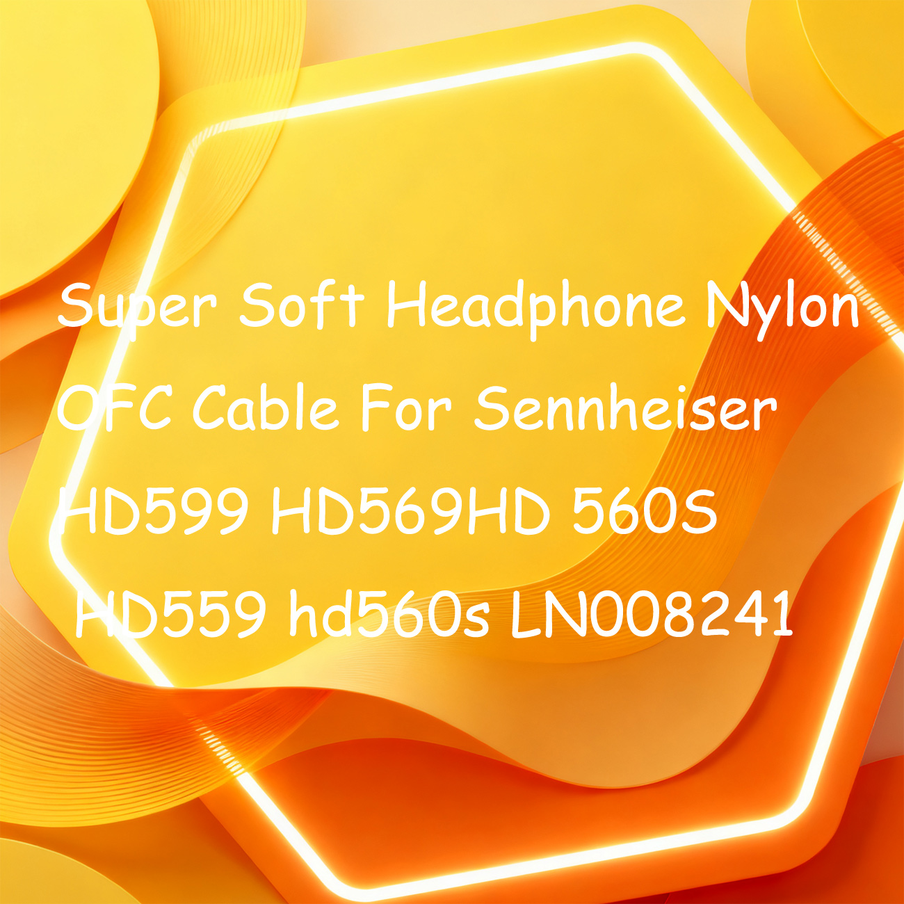 Sennheiser Headphone Hd 560S - Superweiches Kopfhörer-Nylon-OFC-Kabel für Sennheiser HD599 HD569