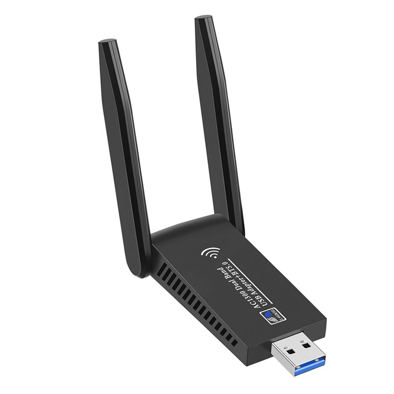Bluetooth Adapter Receiver - N34R-1300Mbps USB 3.0 WLAN Bluetooth 5.0