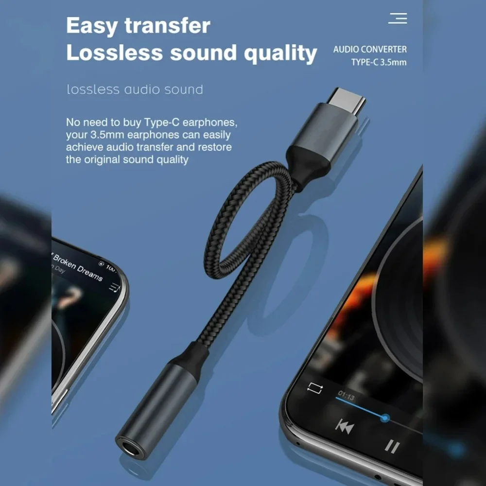 USB-C 3,5-mm-Audioadapter USB  – Audiophile Headphone Wired Bewertung und Preis